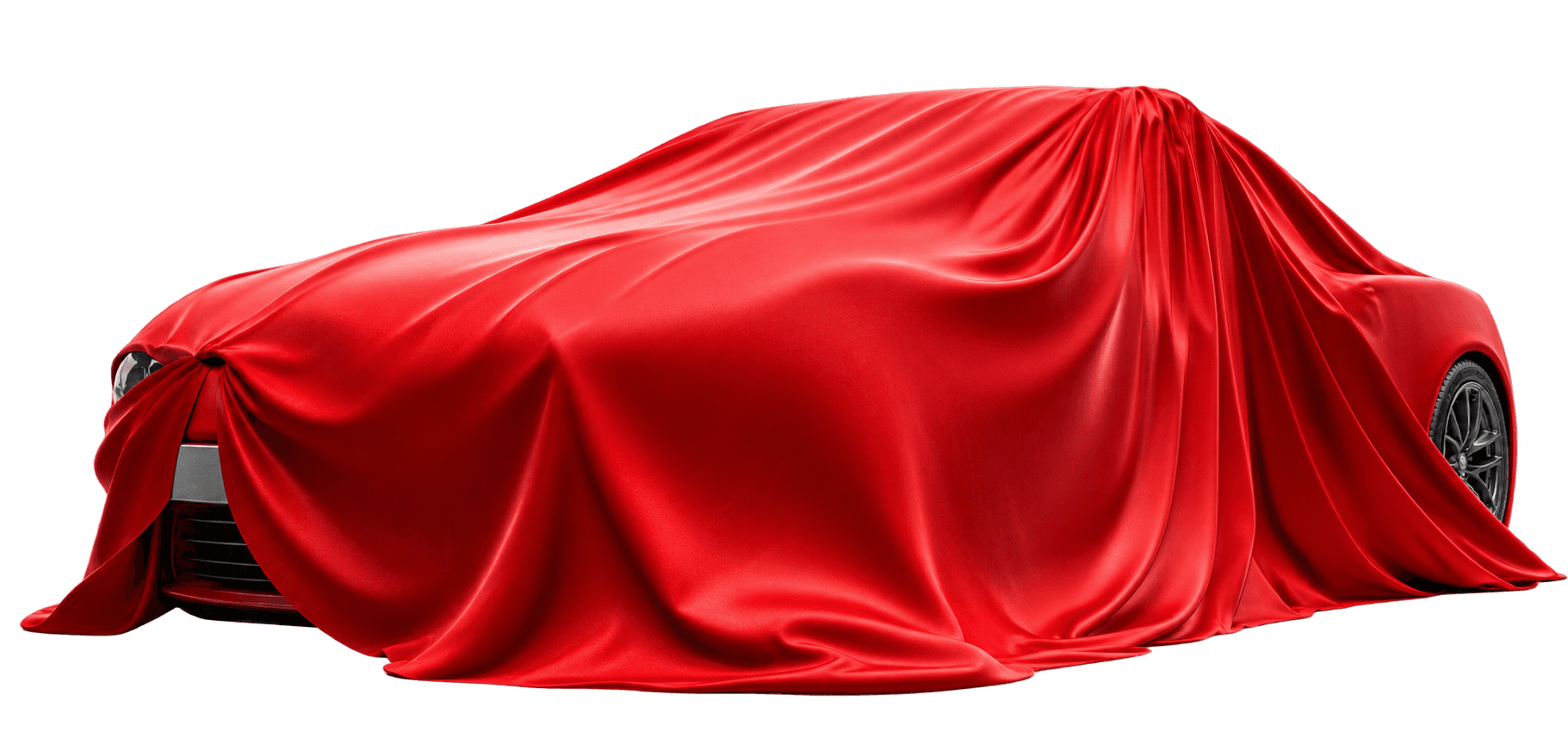 Rechev 5-Seater Mystery Car Under Red Satin Veil